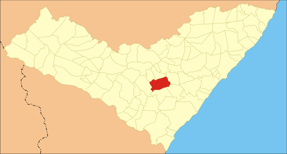 Mapa de localização de Limoeiro de Anadia em AL