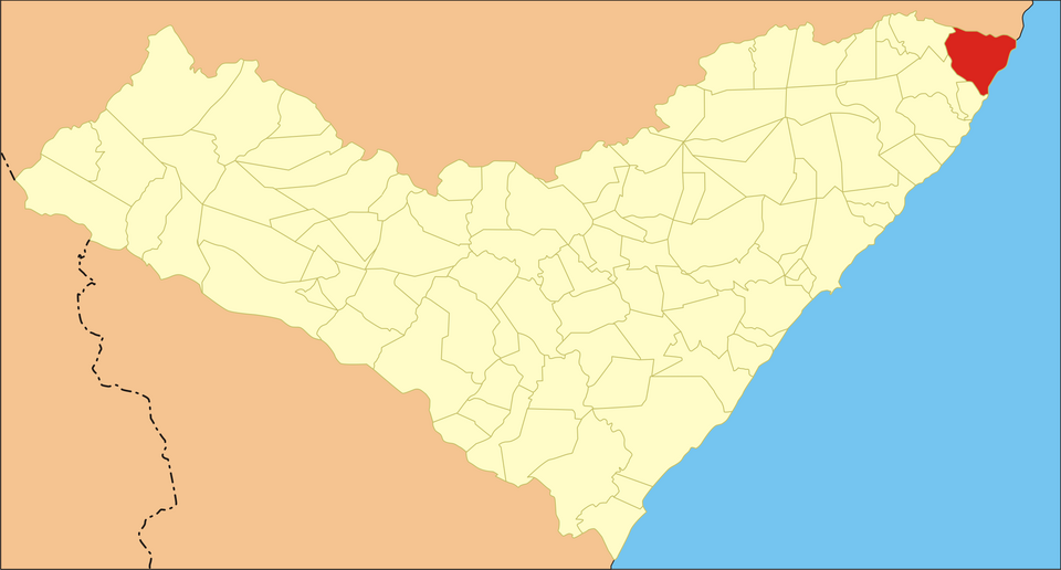 Mapa de localização de Maragogi em AL