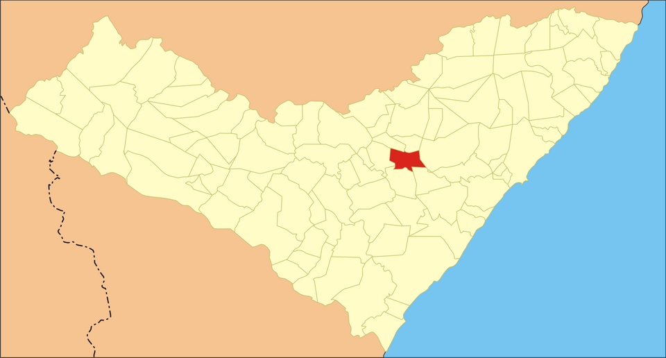Mapa de localização de Maribondo em AL