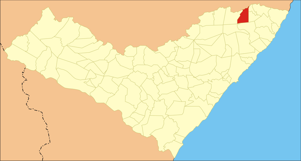 Mapa de localização de Novo Lino em AL