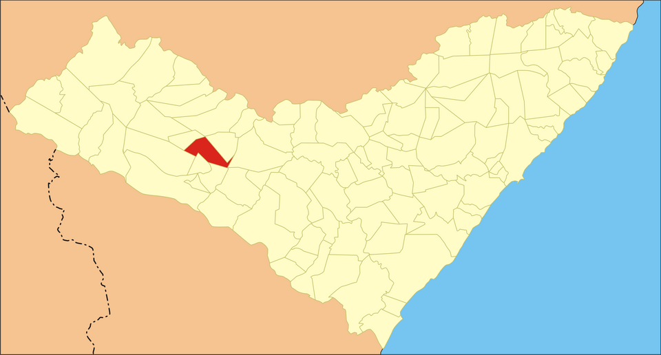 Mapa de localização de Olho d'Água das Flores em AL