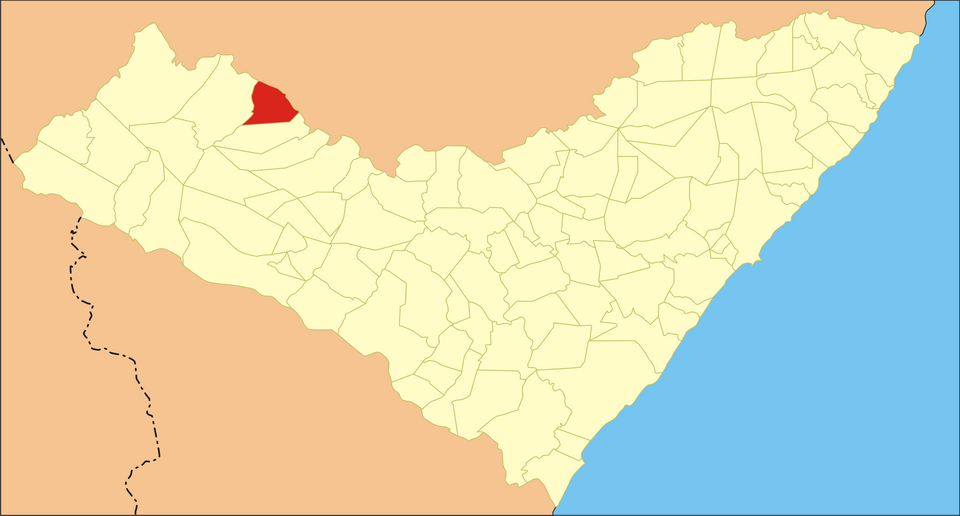 Mapa de localização de Ouro Branco em AL