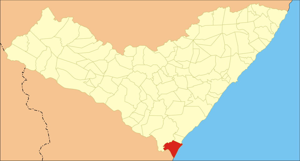 Mapa de localização de Piaçabuçu em AL
