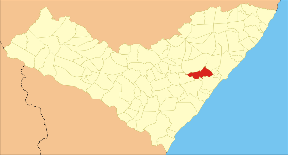 Mapa de localização de Pilar em AL