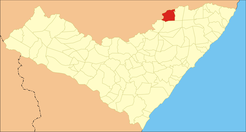 Mapa de localização de São José da Laje em AL