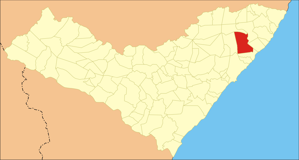 Mapa de localização de São Luís do Quitunde em AL