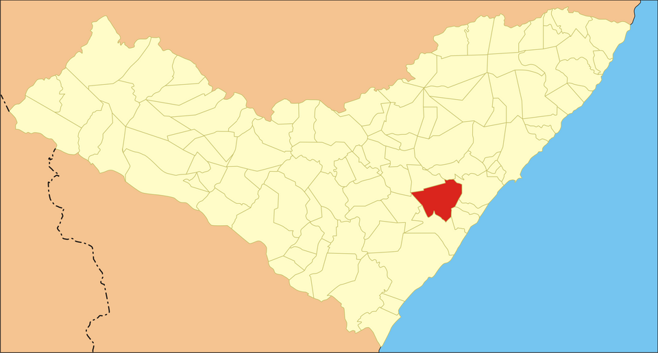 Mapa de localização de São Miguel dos Campos em AL
