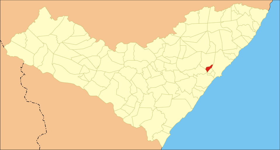 Mapa de localização de Satuba em AL