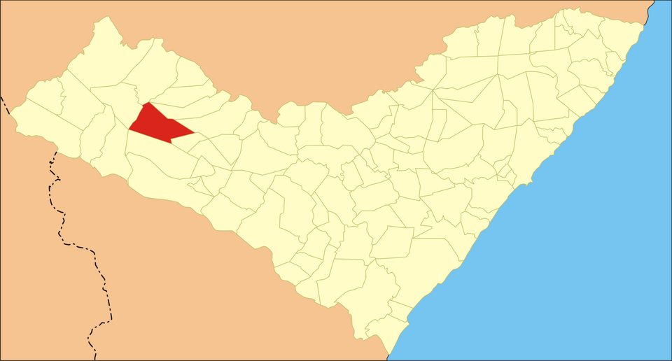 Mapa de localização de Senador Rui Palmeira em AL