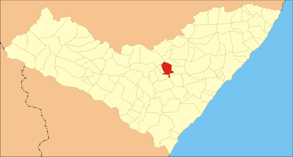 Mapa de localização de Tanque d'Arca em AL
