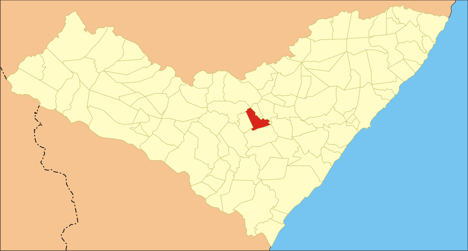 Mapa de localização de Taquarana em AL