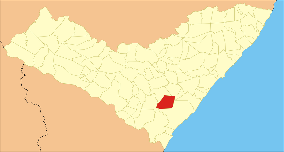 Mapa de localização de Teotônio Vilela em AL