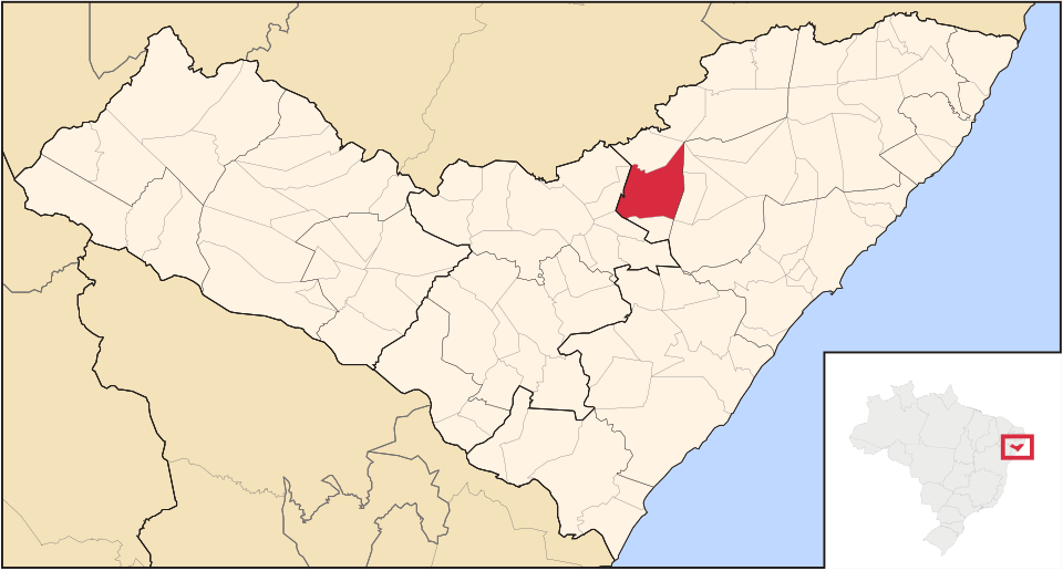 Mapa de localização de Viçosa em AL