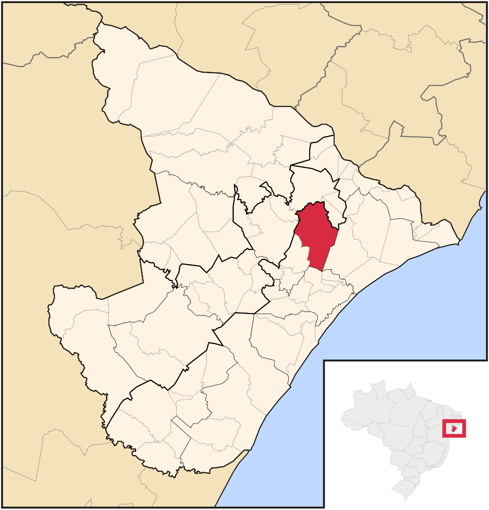 Mapa de localização de Capela em SE
