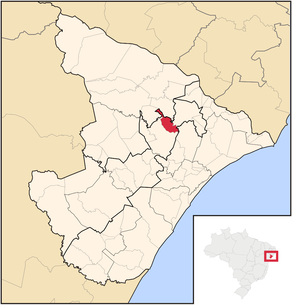 Mapa de localização de Cumbe em SE