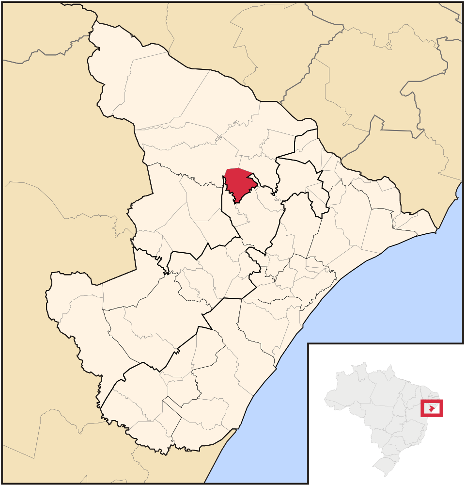 Mapa de localização de Feira Nova em SE