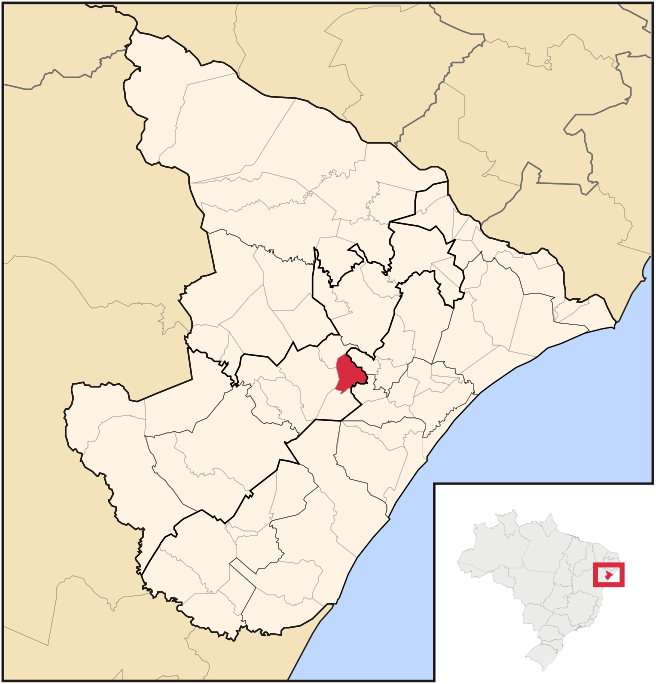 Mapa de localização de Malhador em SE