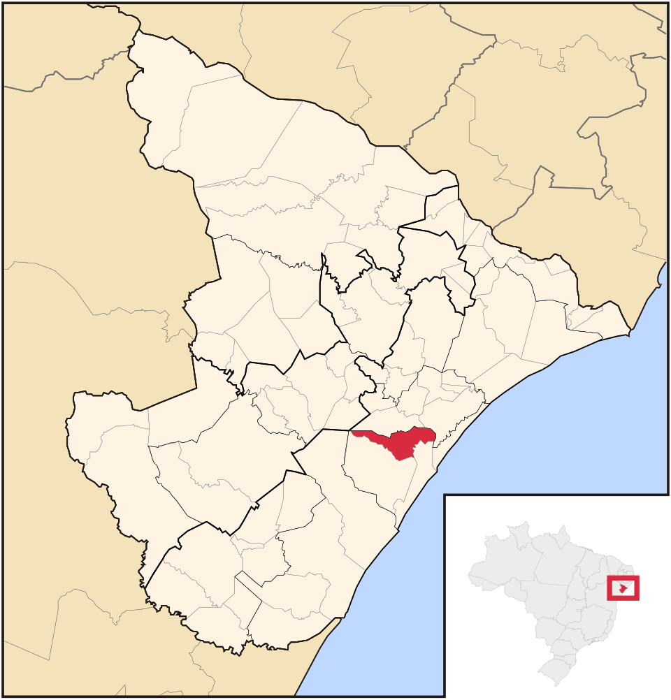 Mapa de localização de Nossa Senhora do Socorro em SE