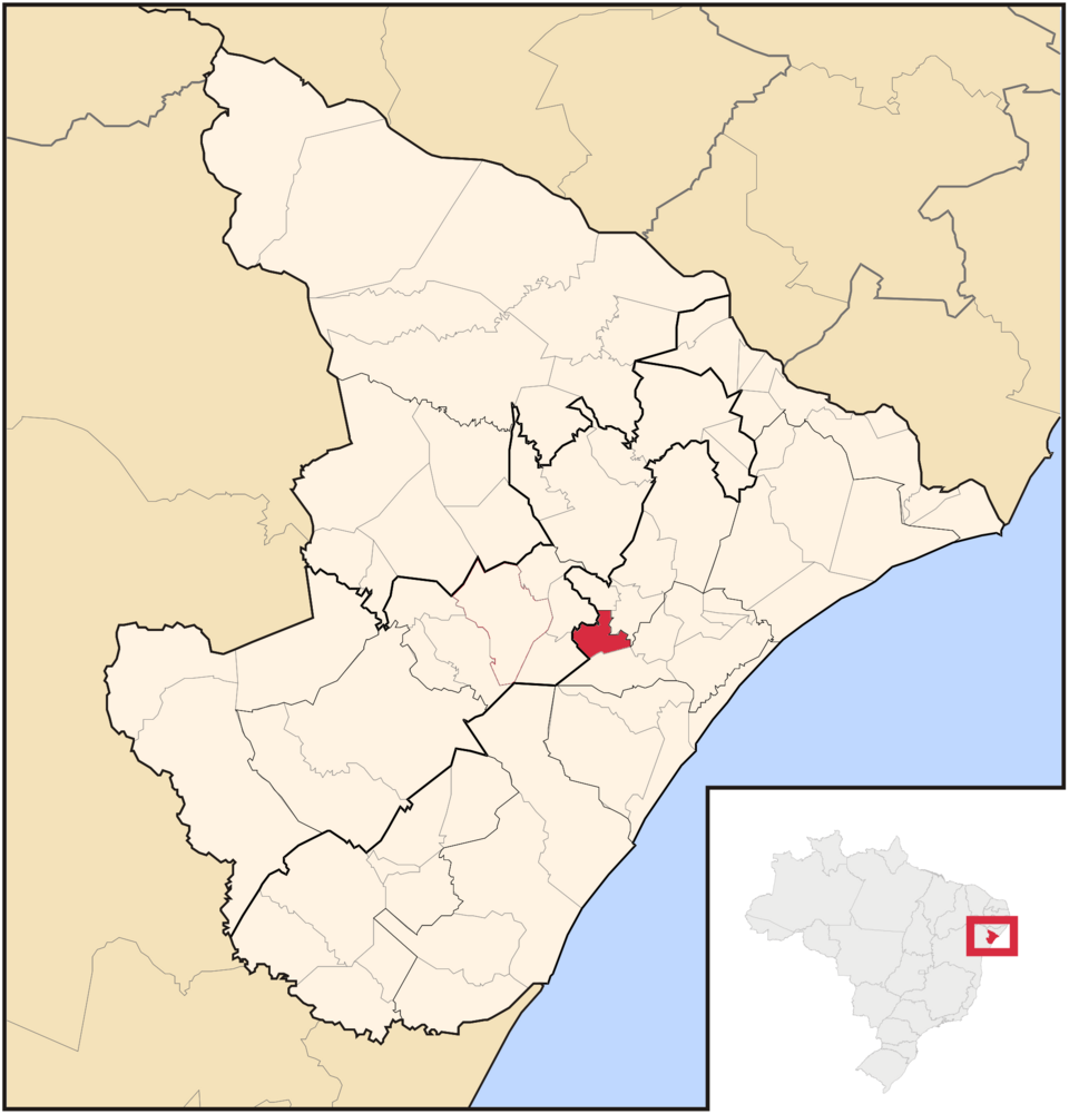 Mapa de localização de Riachuelo em SE