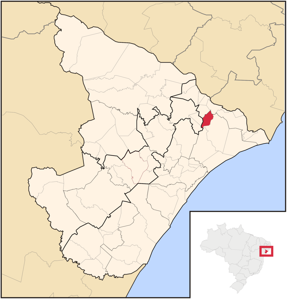 Mapa de localização de São Francisco em SE