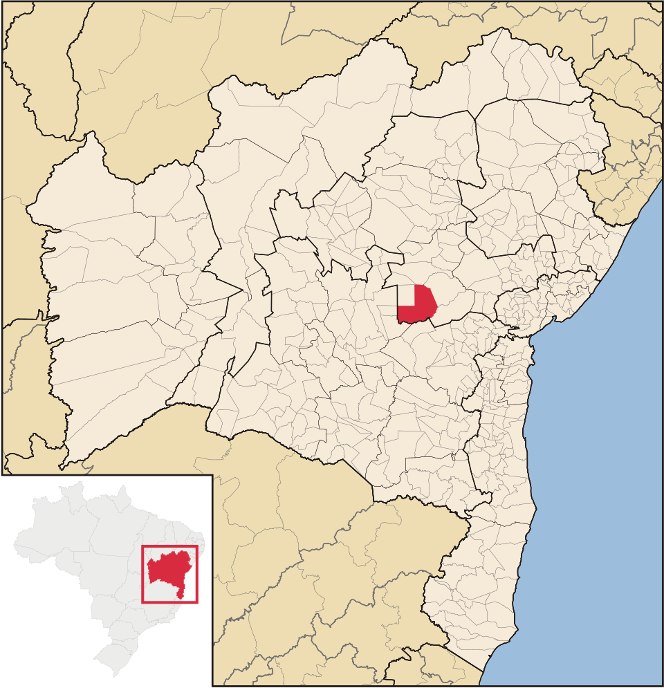 Mapa de localização de Boa Vista do Tupim em BA