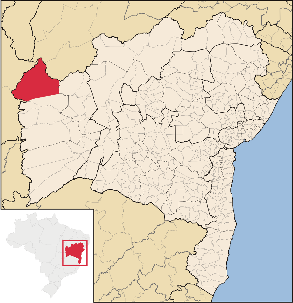 Mapa de localização de Formosa do Rio Preto em BA