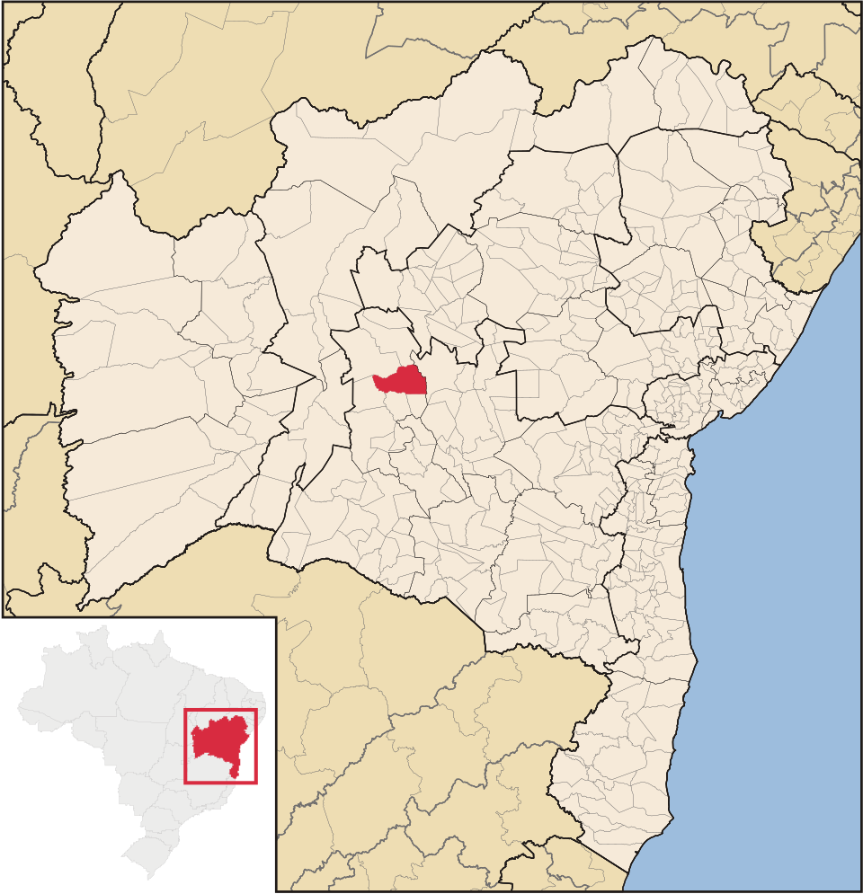 Mapa de localização de Ibitiara em BA