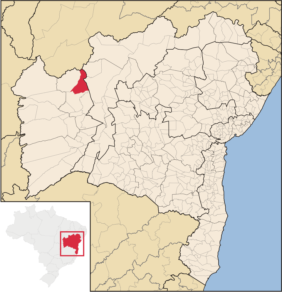 Mapa de localização de Mansidão em BA