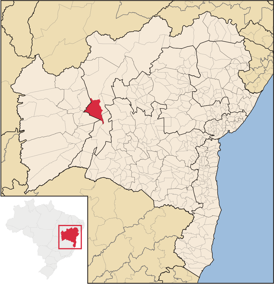 Mapa de localização de Muquém do São Francisco em BA