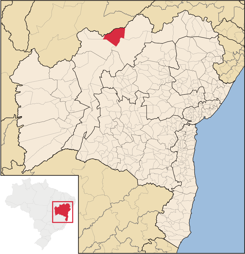 Mapa de localização de Remanso em BA