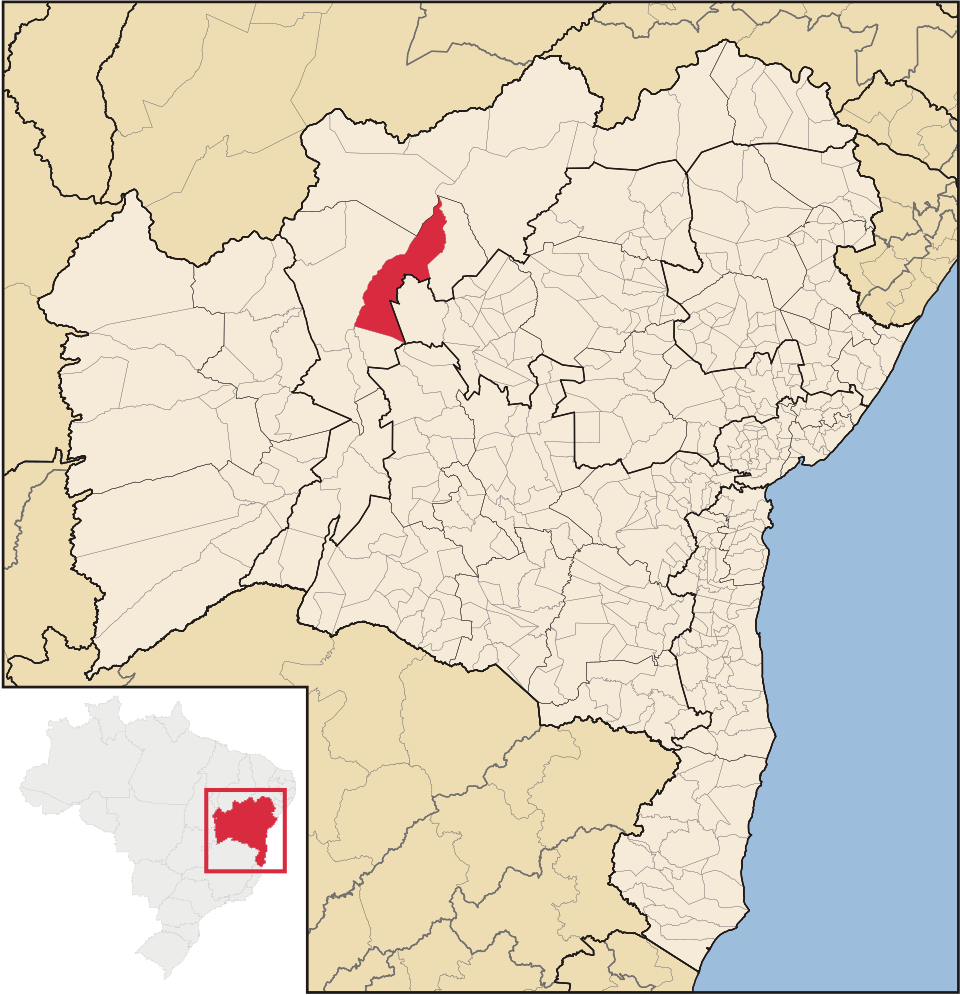 Mapa de localização de Xique-Xique em BA