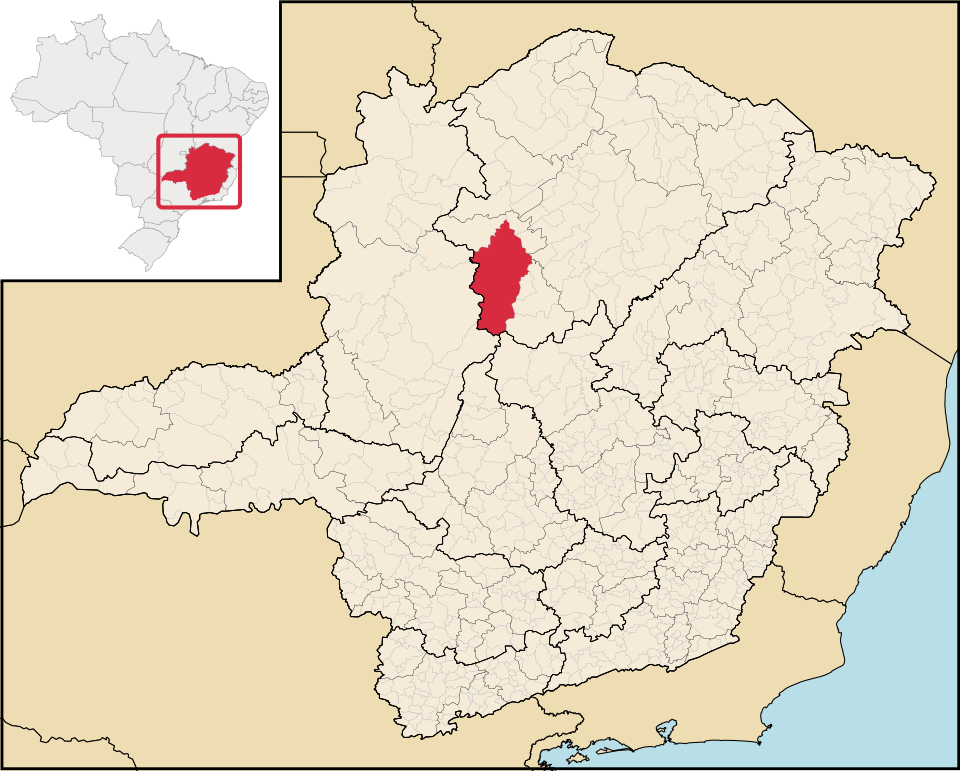 Mapa de localização de Buritizeiro em MG