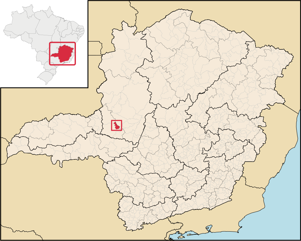 Mapa de localização de Guimarânia em MG