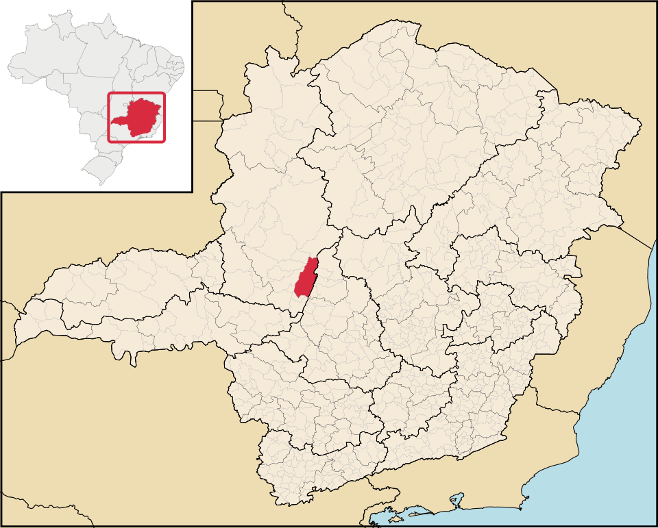 Mapa de localização de Tiros em MG