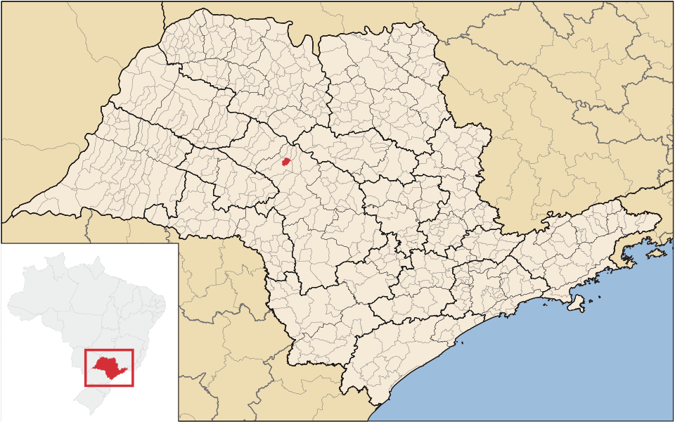 Mapa de localização de Balbinos em SP