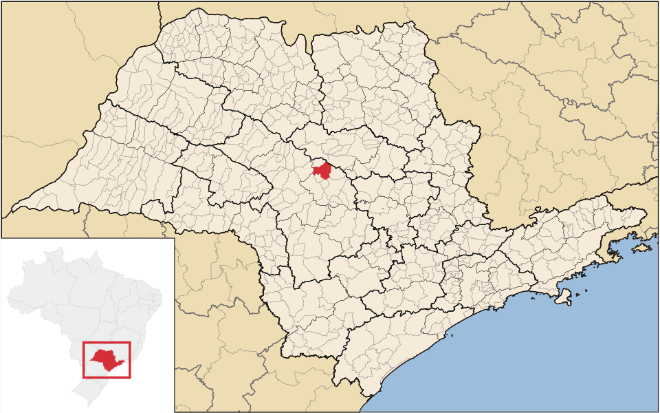 Mapa de localização de Bariri em SP
