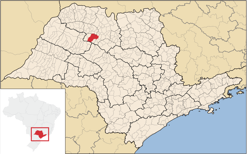 Mapa de localização de José Bonifácio em SP