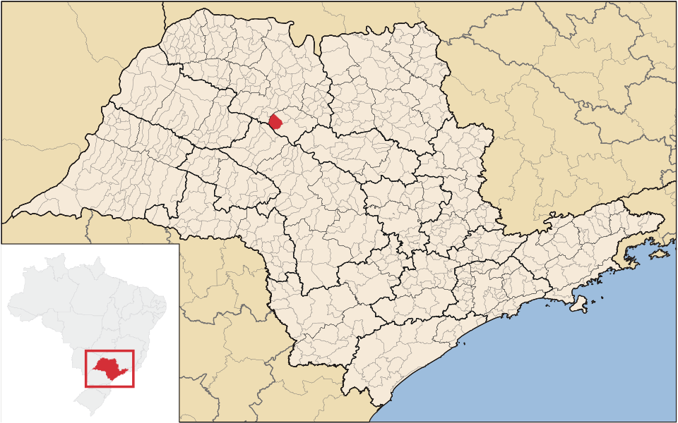 Mapa de localização de Sales em SP