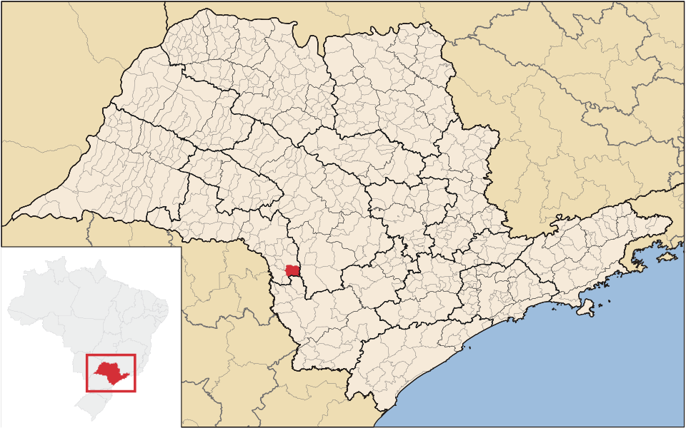 Mapa de localização de Tejupá em SP
