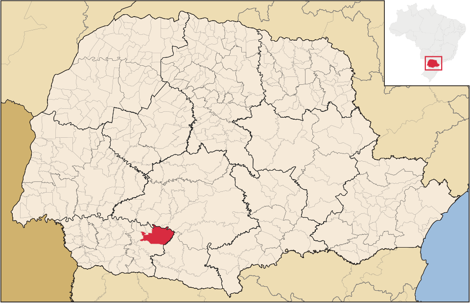 Mapa de localização de Chopinzinho em PR