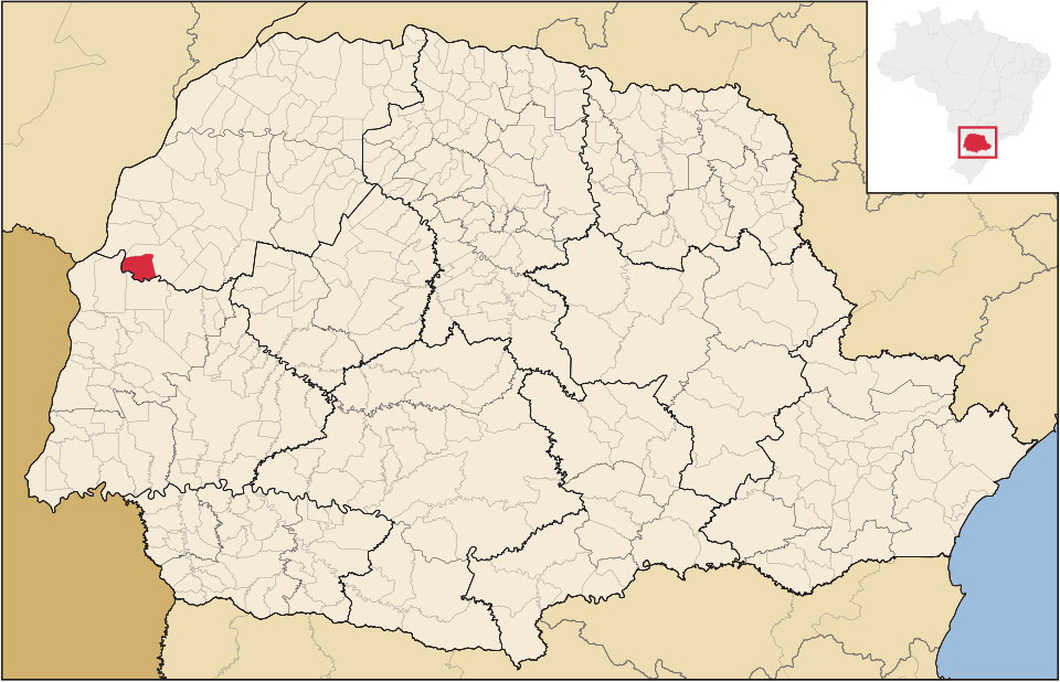 Mapa de localização de Francisco Alves em PR