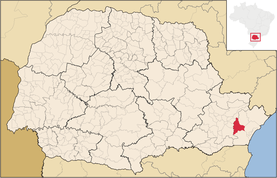 Mapa de localização de Morretes em PR
