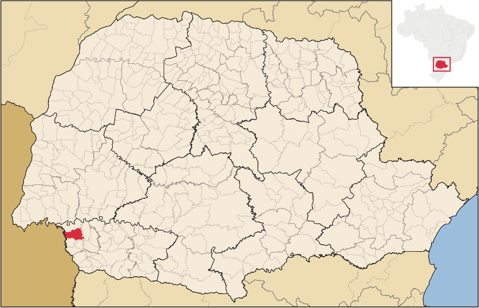 Mapa de localização de Planalto em PR