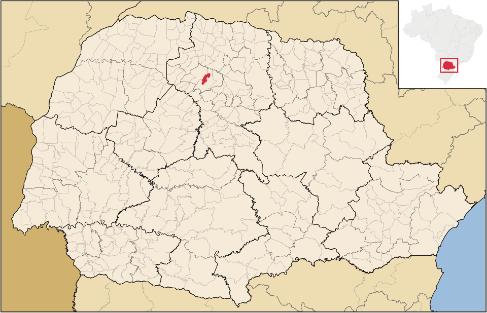 Mapa de localização de Sarandi em PR