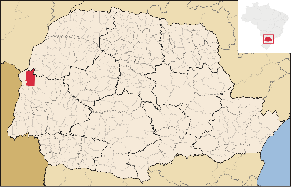 Mapa de localização de Terra Roxa em PR
