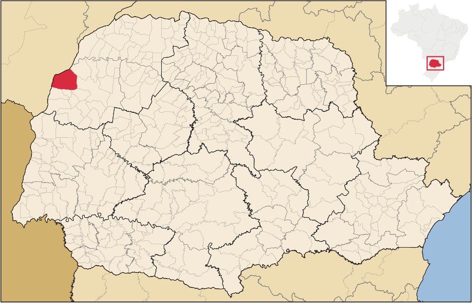 Mapa de localização de Alto Paraíso em PR