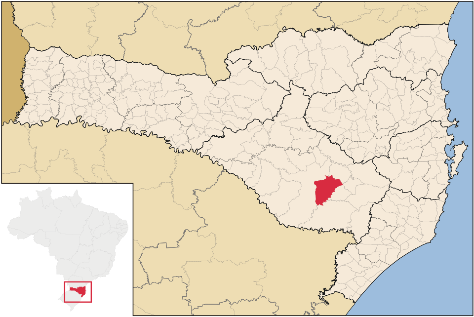 Mapa de localização de Painel em SC