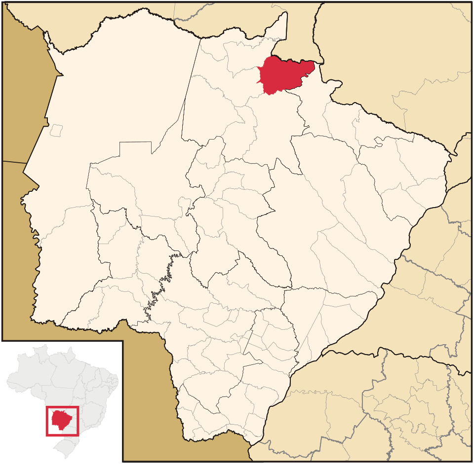 Mapa de localização de Alcinópolis em MS