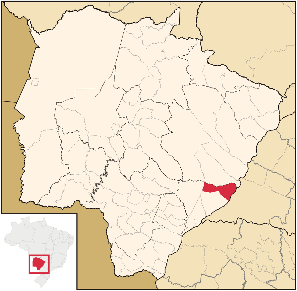 Mapa de localização de Bataguassu em MS