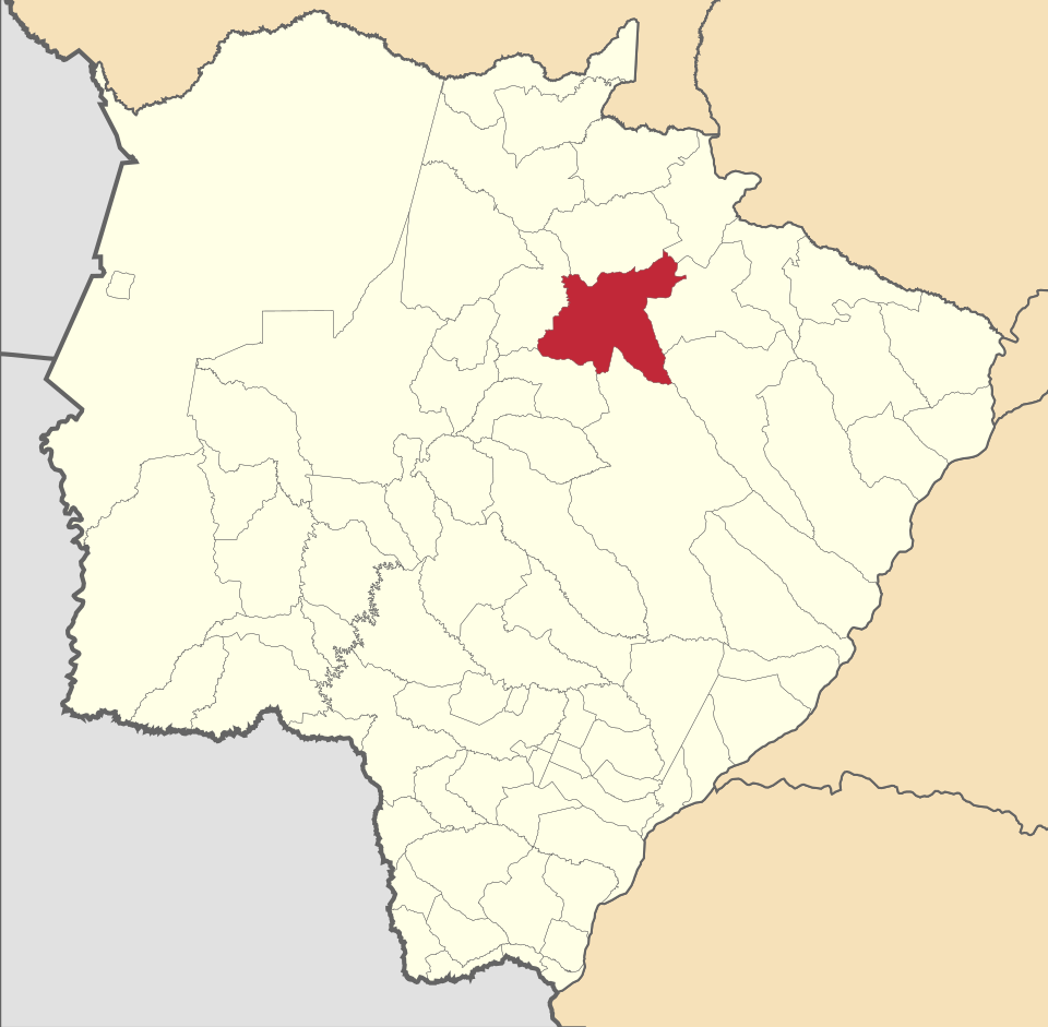 Mapa de localização de Camapuã em MS